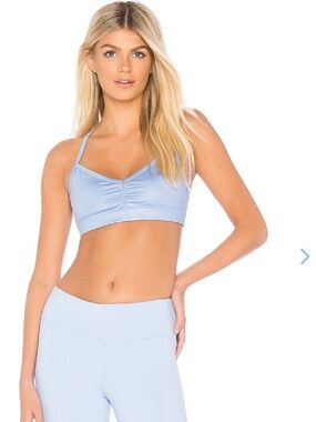 Alo Yoga Sunny Strappy Sports Bra - UV Blue Glossy
